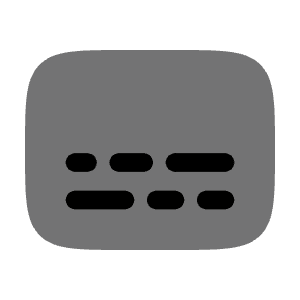 Subtitles Icon from Solar Bold Duotone Set