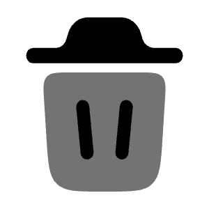 Trash Bin Trash Icon from Solar Bold Duotone Set
