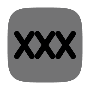 XXX Icon from Solar Bold Duotone Set