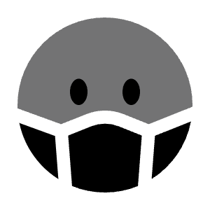 Facemask Circle Icon from Solar Bold Duotone Set