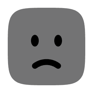 Sad Square Icon from Solar Bold Duotone Set