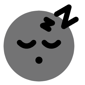 Sleeping Circle Icon from Solar Bold Duotone Set