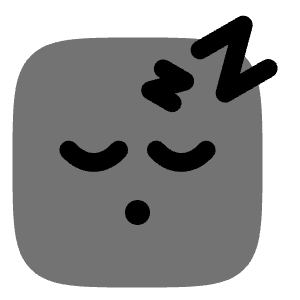 Sleeping Square Icon from Solar Bold Duotone Set