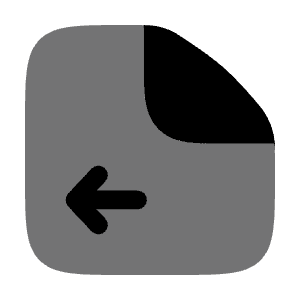 File Left Icon from Solar Bold Duotone Set