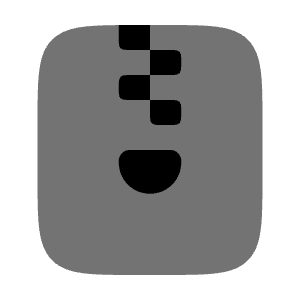 ZIP File Icon from Solar Bold Duotone Set