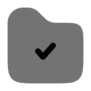 Folder Check Icon from Solar Bold Duotone Set