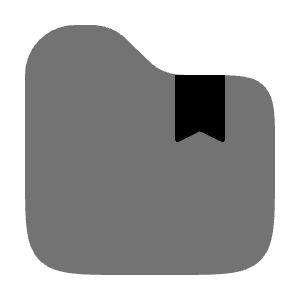 Folder Favourite (Bookmark) Icon from Solar Bold Duotone Set