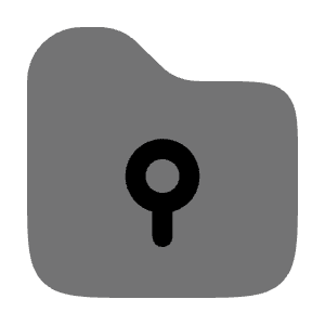 Folder Security Icon from Solar Bold Duotone Set