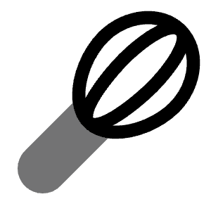 Whisk Icon from Solar Bold Duotone Set