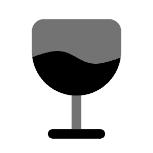 Wineglass Icon from Solar Bold Duotone Set