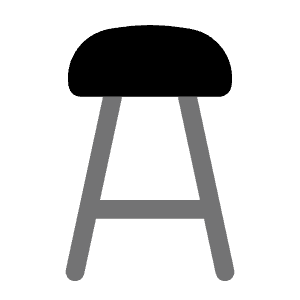 Bar Chair Icon from Solar Bold Duotone Set