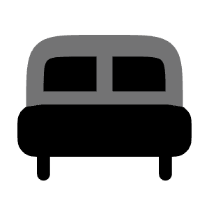 Bed Icon from Solar Bold Duotone Set