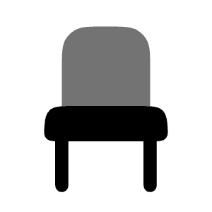 Chair Icon from Solar Bold Duotone Set
