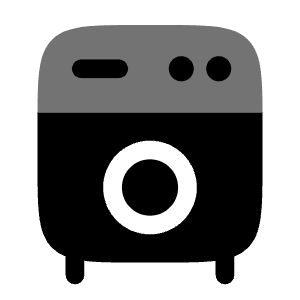Washing Machine Icon from Solar Bold Duotone Set