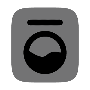 Washing Machine Minimalistic Icon from Solar Bold Duotone Set