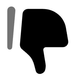 Dislike Icon from Solar Bold Duotone Set