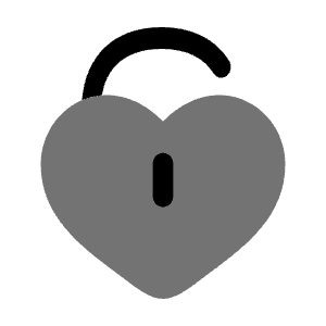 Heart Unlock Icon from Solar Bold Duotone Set