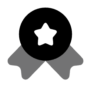 Medal Ribbons Star Icon from Solar Bold Duotone Set