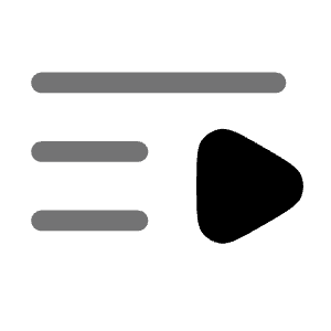 Plaaylist Minimalistic Icon from Solar Bold Duotone Set