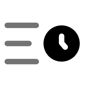 Sort By Time Icon from Solar Bold Duotone Set