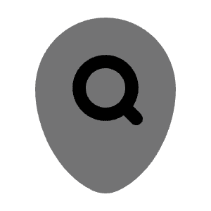 Map Point Search Icon from Solar Bold Duotone Set