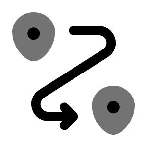 Routing 7 Icon from Solar Bold Duotone Set