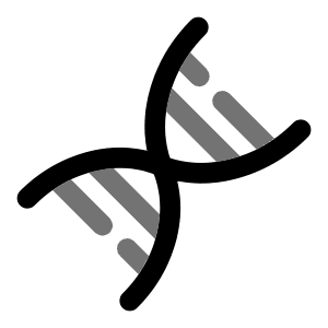 DNA Icon from Solar Bold Duotone Set