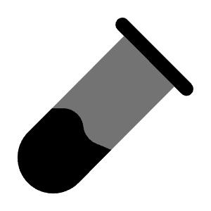 Test Tube Minimalistic Icon from Solar Bold Duotone Set