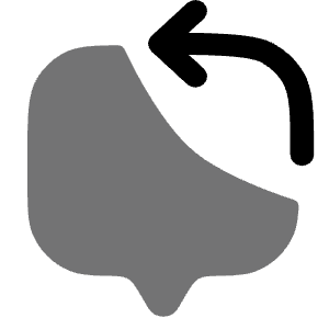 Chat  Square Arrow Icon from Solar Bold Duotone Set