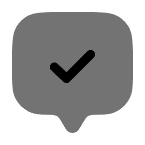Chat  Square Check Icon from Solar Bold Duotone Set