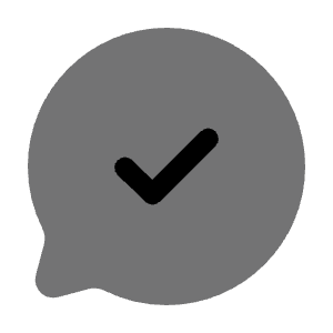 Chat Round Check Icon from Solar Bold Duotone Set