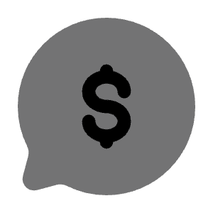 Chat Round Money Icon from Solar Bold Duotone Set