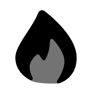 Flame Icon from Solar Bold Duotone Set