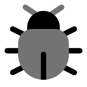 Bug Icon from Solar Bold Duotone Set