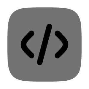 Code Square Icon from Solar Bold Duotone Set