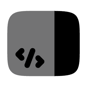 Sidebar Code Icon from Solar Bold Duotone Set