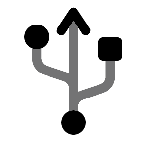 USB Icon from Solar Bold Duotone Set