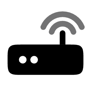 Wi Fi Router Minimalistic Icon from Solar Bold Duotone Set