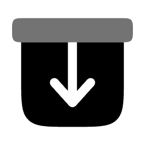 Archive Down Icon from Solar Bold Duotone Set