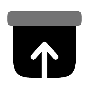 Archive Up Icon from Solar Bold Duotone Set