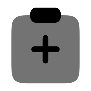 Clipboard Add Icon from Solar Bold Duotone Set