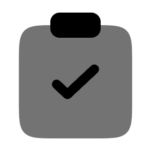 Clipboard Check Icon from Solar Bold Duotone Set