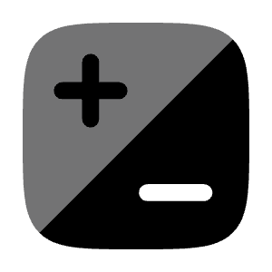 Plus, Minus Icon from Solar Bold Duotone Set