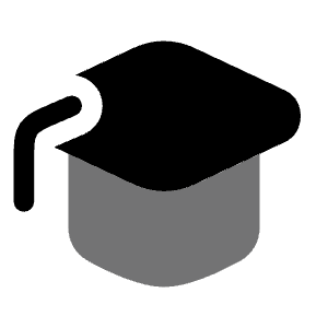 Square Academic Cap 4 Icon from Solar Bold Duotone Set