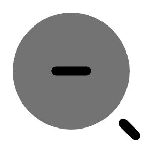 Minimalistic Magnifer Zoom Out Icon from Solar Bold Duotone Set