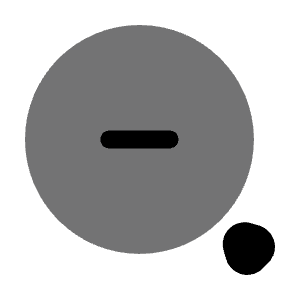 Rounded Magnifer Zoom Out Icon from Solar Bold Duotone Set