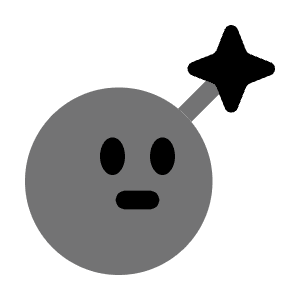 Bomb Emoji Icon from Solar Bold Duotone Set