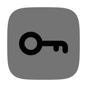 Key Minimalistic Square 6 Icon from Solar Bold Duotone Set
