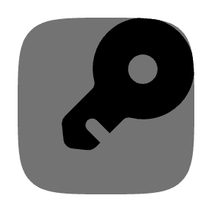 Key Minimalistic Square 7 Icon from Solar Bold Duotone Set