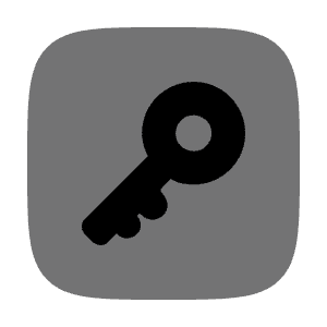 Key Square Icon from Solar Bold Duotone Set